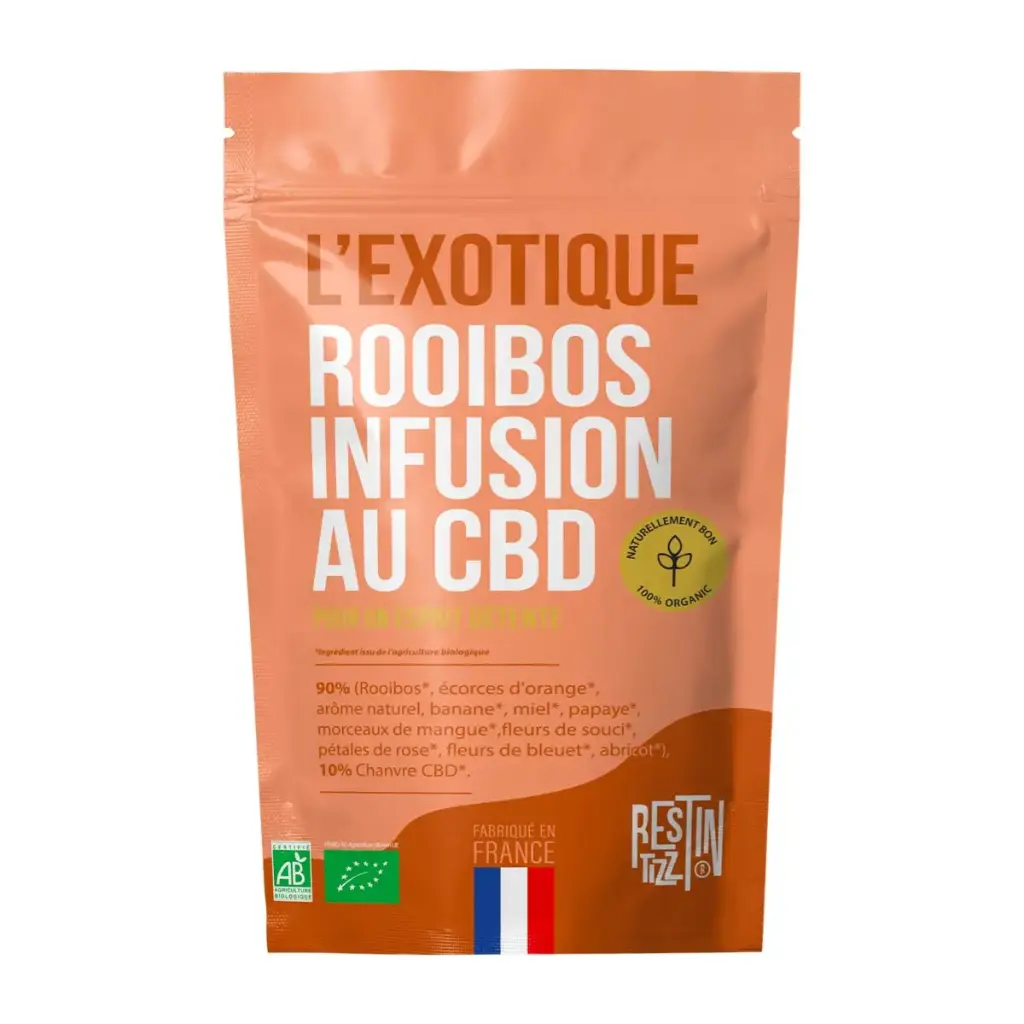 Infusion Bio au CBD - Rooibos l'Exotique 50g