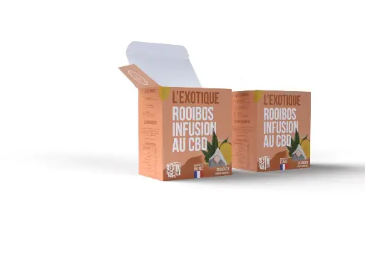 Organic CBD Tea Bags - Rooibos L'Exotique (20 bags)